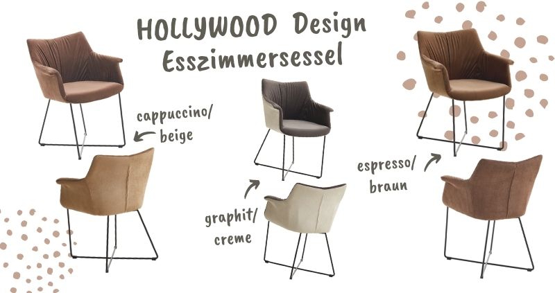 Design Esszimmersessel Hollywood